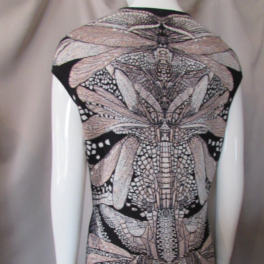 SALE Alexander McQueen Knit Sheath Butterfly Design - Picture 7 of 14